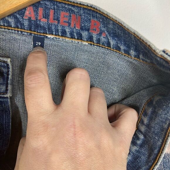 Allen B Hand Painted Denim Skirt - Picture 12 of 15